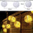 5m 20LED Solar Lantern Lamp IP65 Waterproof Decorative Hanging Light Strip for Outdoor Yard Festival - 7