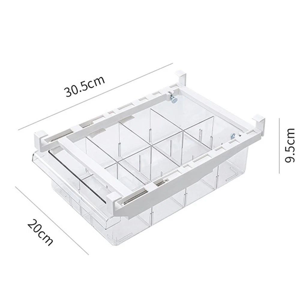 YM-6397 20PCS 8 Grids Refrigerator Organizer Bins Fridge Drawer Organizer PET Food Organizer Fridge Shelf Holder Meat Storage Container Box (No FDA Certificate, BPA Free) - 6
