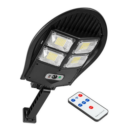Solar Power Bright LED Wall Light Human Body Induction Outdoor Waterproof Garden Yard Street Lamp with Remote Control - Type B - 1