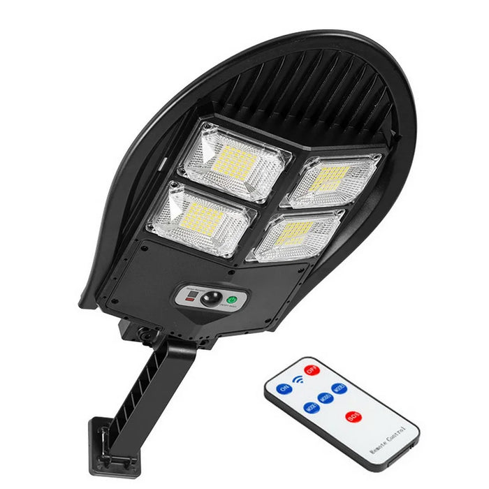 Solar Power Bright LED Wall Light Human Body Induction Outdoor Waterproof Garden Yard Street Lamp with Remote Control - Type B - 1