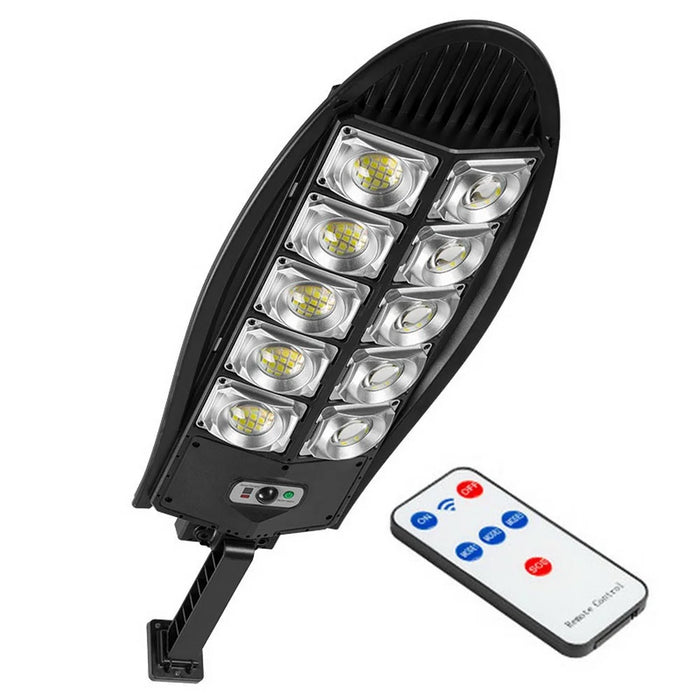 Outdoor Solar Power LED Light 3 Lighting Modes Motion Sensor Garden Yard Wall Mounted Lamp with Remote Control - Type-A - 1