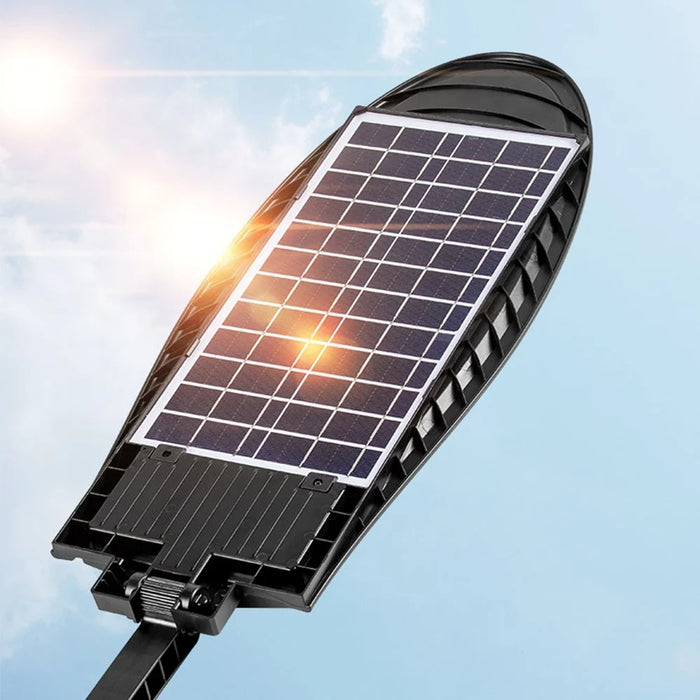 Outdoor Solar Power LED Light 3 Lighting Modes Motion Sensor Garden Yard Wall Mounted Lamp with Remote Control - Type-A - 5