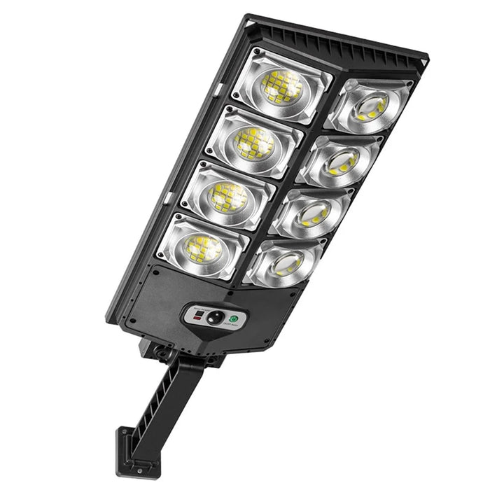 W789AB-4 Waterproof LED Solar Motion Sensor Lights Outdoor Street Lights with Remote Control 3 Lighting Modes Security Light for Front Door Yard Garage - Style A - 2