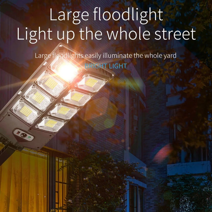 W789AB-4 Waterproof LED Solar Motion Sensor Lights Outdoor Street Lights with Remote Control 3 Lighting Modes Security Light for Front Door Yard Garage - Style A - 3