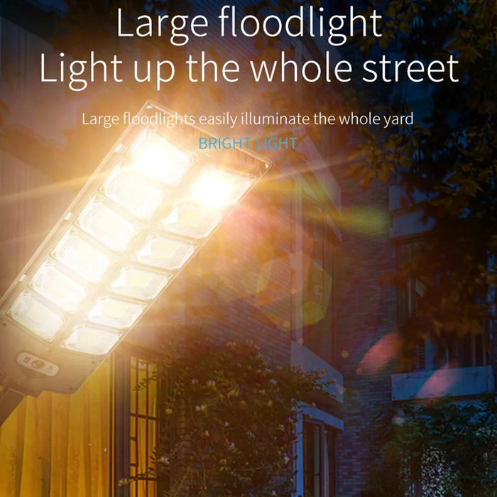 W789B-6 LED Solar Motion Sensor Lights Outdoor Street Lights with Multi-Angle Adjustable / 3 Lighting Modes IP65 Waterproof Security Flood Light for Front Door Yard Garage - 3
