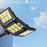 W785-6 High-power Solar Lights Outdoor COB Solar Motion Sensor Lights with 3 Heads / 3 Lighting Modes Life Waterproof Security Flood Light for Front Door Yard Garage - 5