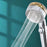 High-Pressure Shower Head Handheld Turbo Fan 360-degree Spinning Water Saving Hydro Jet Shower Head with Filter - Purple - 5