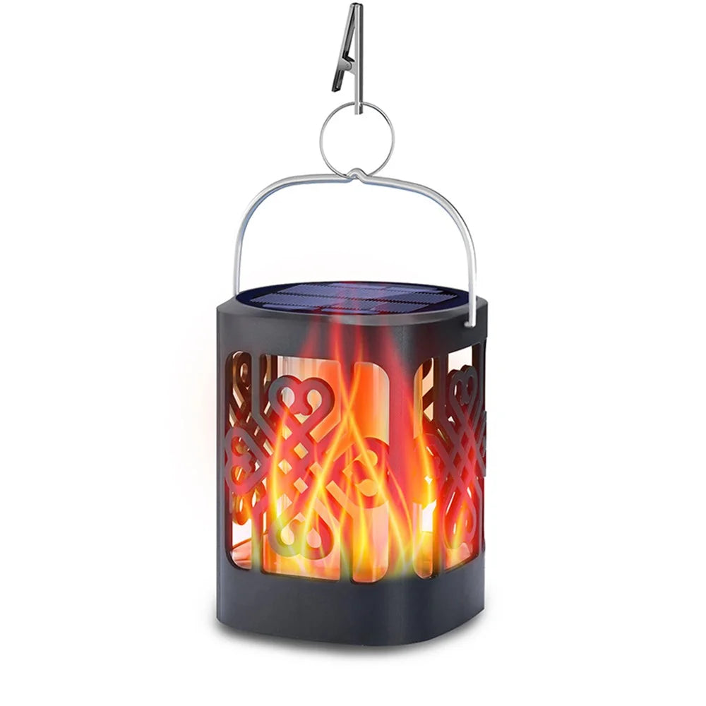 Solar Lantern Landscape Lights Chinese Knot Flame Hanging Lights Waterproof Outdoor Lawn Ground Garden Lights Decorative Lighting - 1