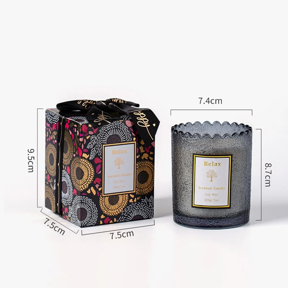 XY-_MG_2387 Home Scented Candle Natural Soy Wax Glass Jar Candle Gift - Sage / Sea Salt - 2
