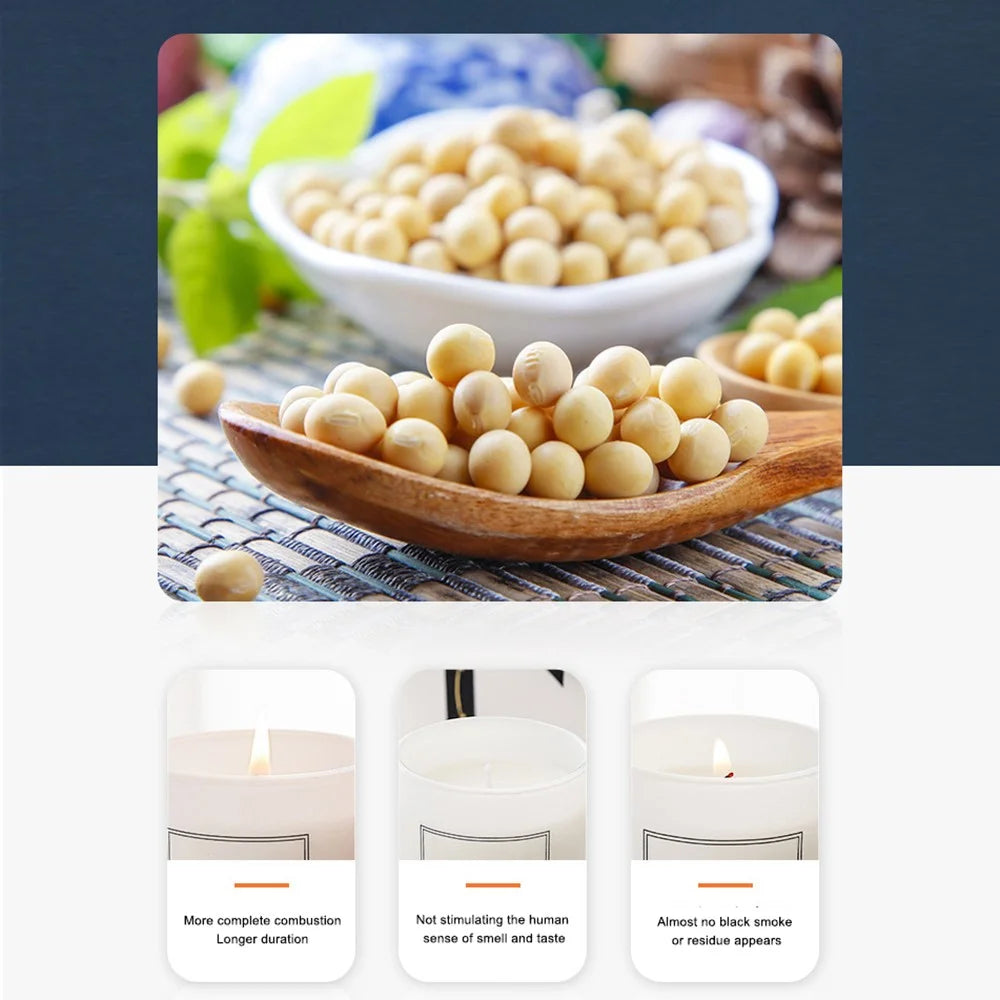 XY-8924 2Pcs Scented Candles Gift Set Smokeless Fragrance Soy Wax Candles - Rose+Magnolia - 3