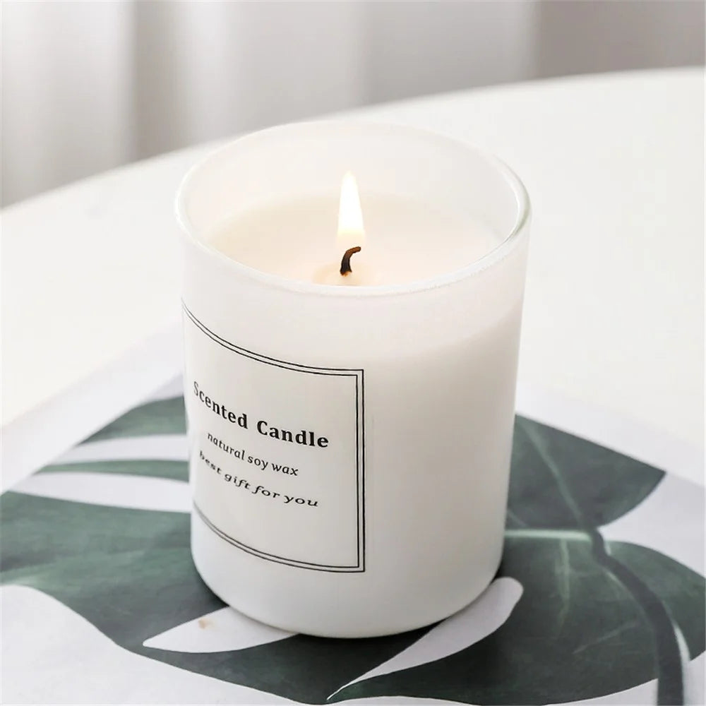 XY-8924 2Pcs Scented Candles Gift Set Smokeless Fragrance Soy Wax Candles - Rose+Magnolia - 5