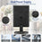 3 Side Foldable Makeup Mirror Dimmable Light 22LED Tabletop Vanity Mirror with Small Round Mirror - Black - 5