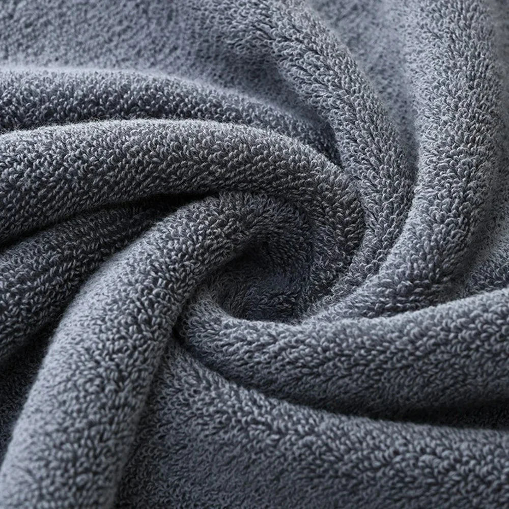 50x100cm Ultra Soft Bath Face Washing Towel Highly Water Absorbent Cotton Bath Towel - Grey - 3
