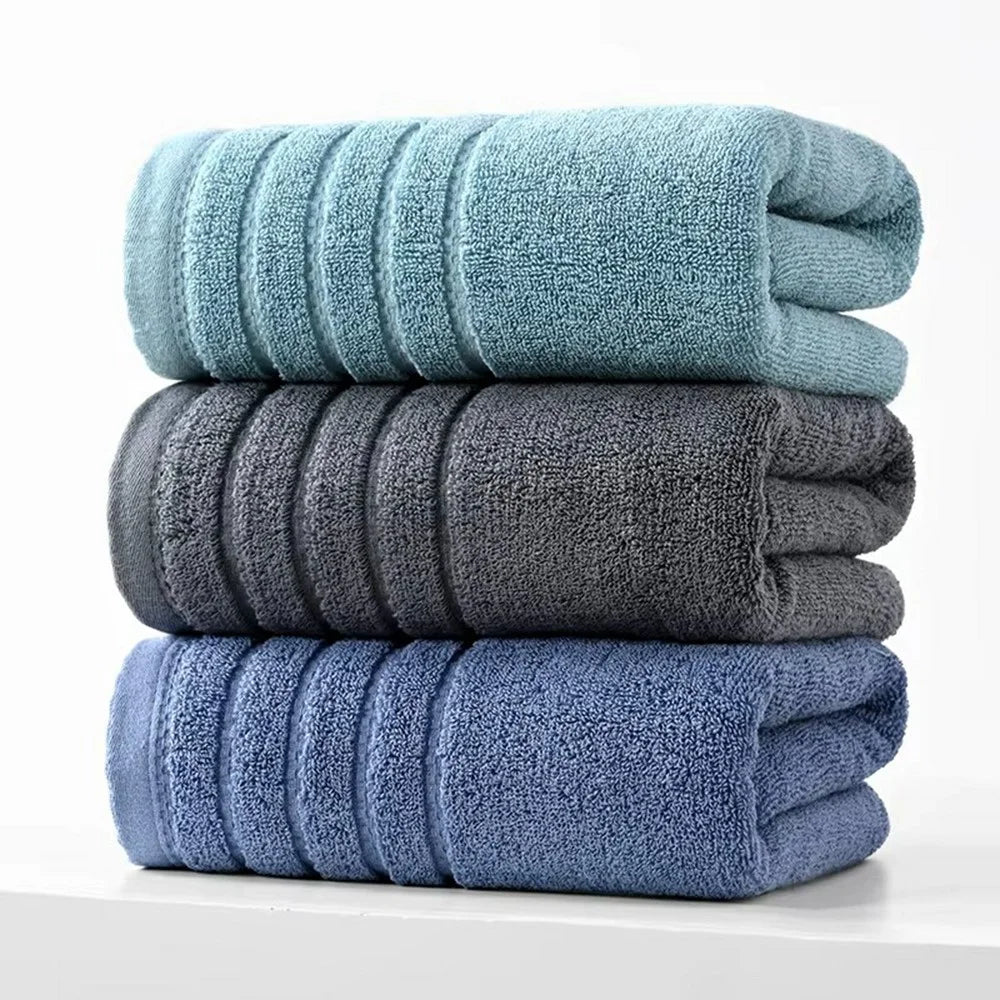 50x100cm Ultra Soft Bath Face Washing Towel Highly Water Absorbent Cotton Bath Towel - Grey - 4