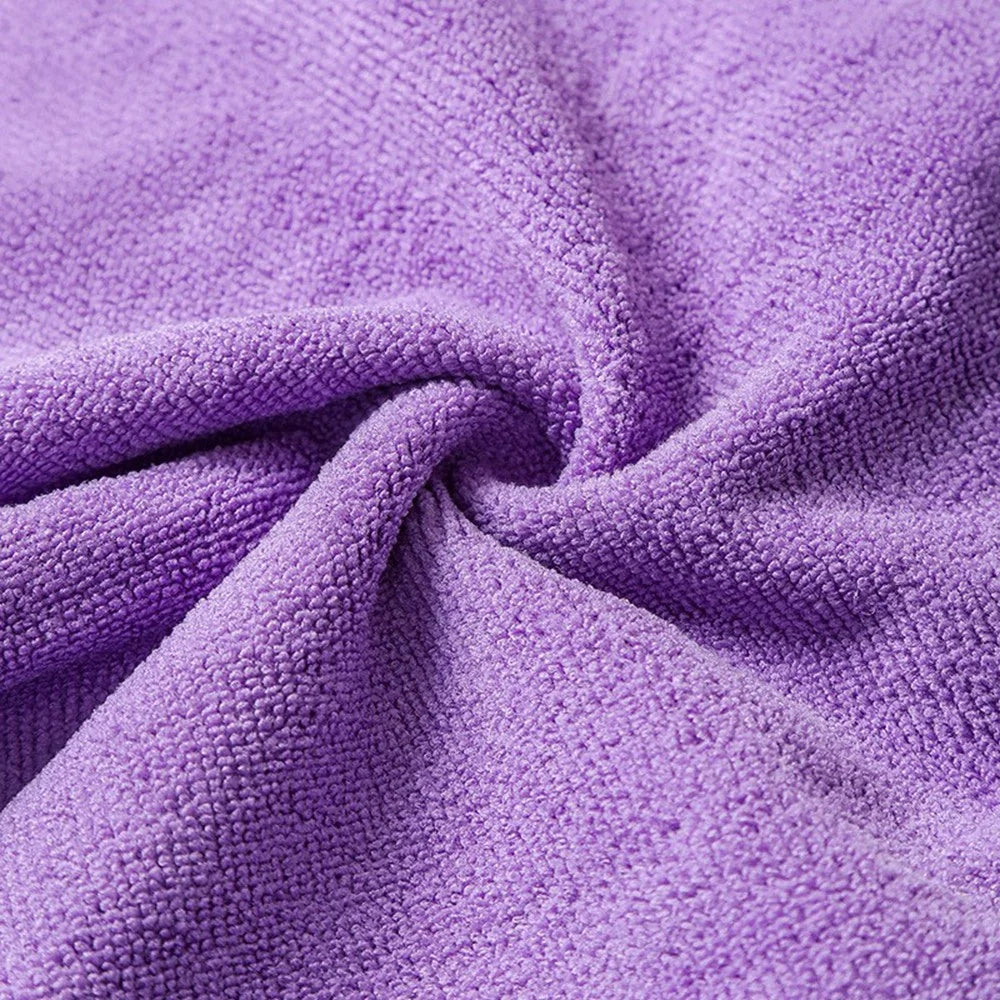 30x30cm Water-Absorbent Microfiber Furniture Cleaning Cloth Towel Kitchen Dishwashing Rag - Purple - 2