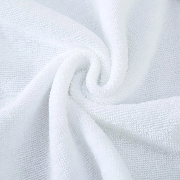 100CMX200CM White Bath Towel Extra Absorbent Quick Dry Cotton Towel for Hotel Home Bathroom Spa  Gym - 4