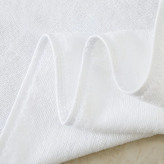 100CMX200CM White Bath Towel Extra Absorbent Quick Dry Cotton Towel for Hotel Home Bathroom Spa  Gym - 6