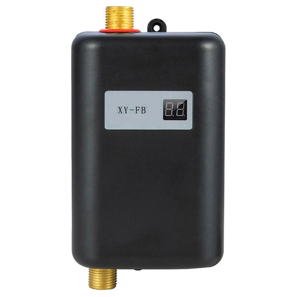 Kitchen Mini Fast Heating Electric Water Hearer Constant Temperature Instant Water Heater, 3800W EU Plug 220V - Black - 1