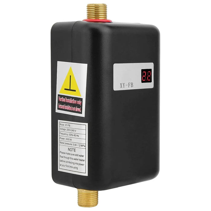 Kitchen Mini Fast Heating Electric Water Hearer Constant Temperature Instant Water Heater, 3800W EU Plug 220V - Black - 4