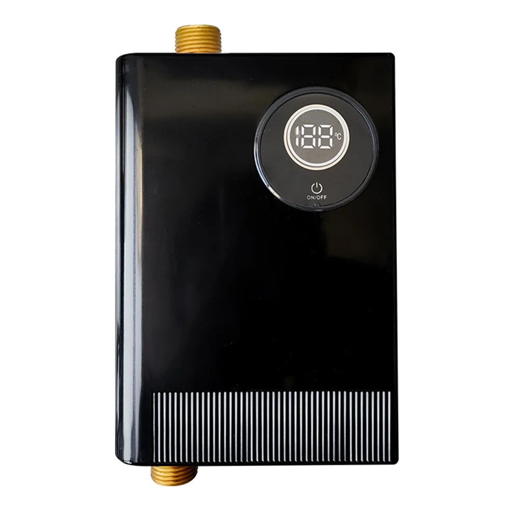 Kitchen Mini Electric Water Hearer Constant Temperature Instant Water Heater, 3800W EU Plug 220V - Black - 1