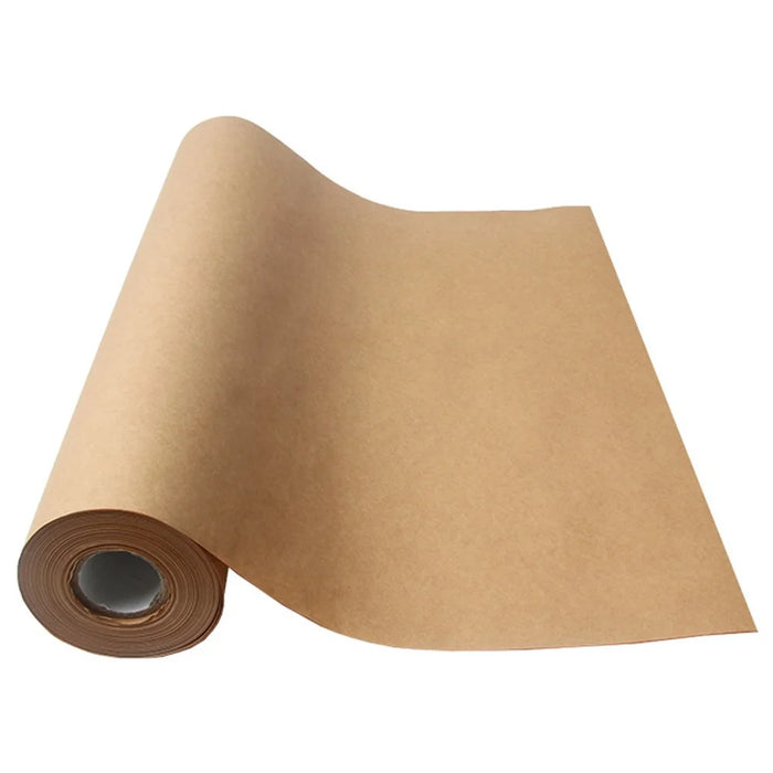 38cm Width Kraft Paper DIY Gift Wrapping Moving Supplies Craft Packing Roll, Length: 10m - Light Brown - 1