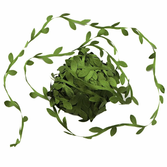 5m Simulation Green Willow Leaves Rattan DIY Accessories Decorative Flower Supplies - 2