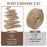 25mm Width Artificial Burlap Ribbon with Wired Edge Christmas Gift Packing DIY Crafts Wrapping Material - 4