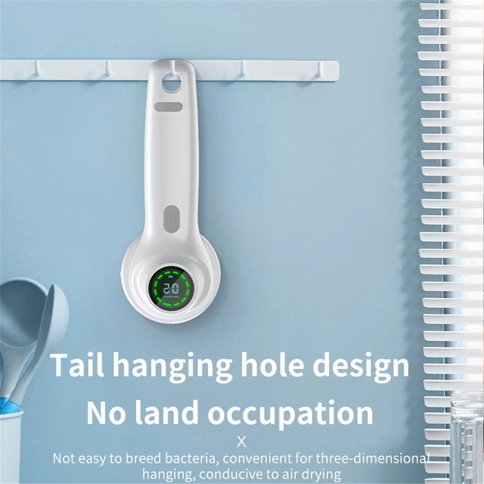 Electric Cleaning Brush Handheld Rechargeable Spin Scrubber for Home Cleaning with 8 Replaceable Heads - 4