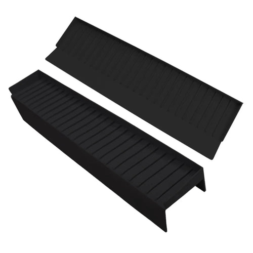Kitchen Bathtub Sink Edge Silicone Water Baffle Cuttable Prevent Splashing Water Barrier - Black - 1