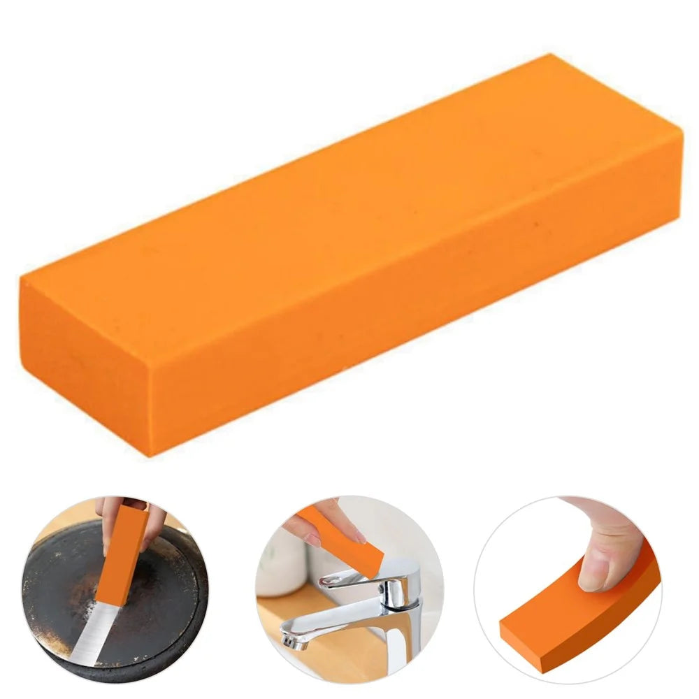 Stainless Steel Scratch Limescale Eraser Rubber Rust Cleaning Eraser for Knives & Pans Kitchen - 1