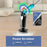 Electric Scrubber for Cleaning Spin Scrubber with Long Handle and 8 Replaceable Brush Heads - 3