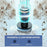 Electric Scrubber for Cleaning Spin Scrubber with Long Handle and 8 Replaceable Brush Heads - 5