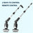 Electric Scrubber for Cleaning Spin Scrubber with Long Handle and 8 Replaceable Brush Heads - 6