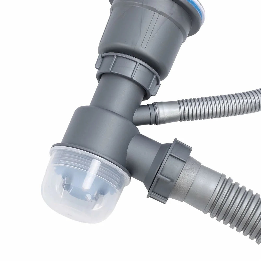 One Sink Drain Kit Sink Flexible Sink Drain Pipe with Anti-Odor Sealing - 6