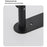 Kitchen Paper Towel Holder Stainless Steel Wall Mounted Cabinet Tissue Storage Rock Hanging Roll Dispenser - Black - 6