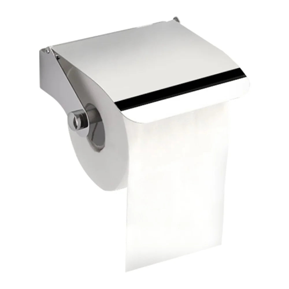 304 Stainless Steel Wall Mounted Toilet Paper Holder Bathroom Tissue Dispenser Roll Storage Rack - 1