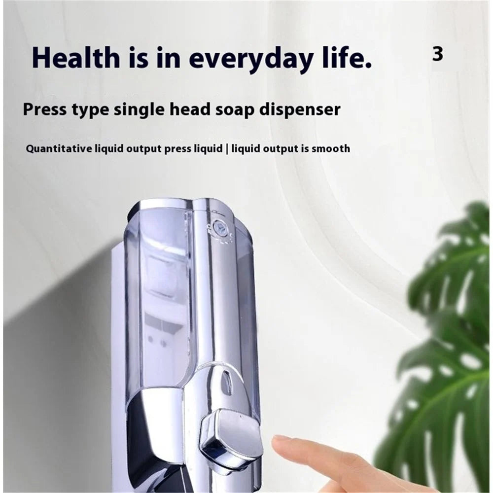 Wall Mounted Hand Soap Dispenser 350ML Shower Pump Dispenser for Hotel / Kitchen / Bathroom - 5
