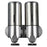1000ml Stainless Steel Double Head Soap Dispenser Manual Push Shampoo Body Wash Soap Container - 1