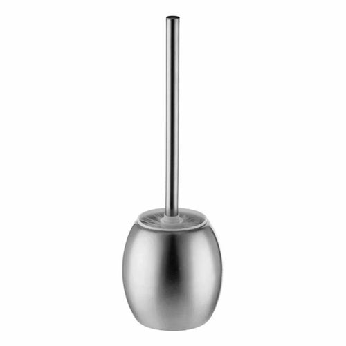 Stainless Steel Toilet Brush with Storage Base Bathroom Cleaning Tool Dense Bristles for Home / Hotel / Restroom - 1