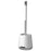 Silicone Toilet Brush Set with Stand Wall Mounted Long Handle Cleaning Brush for Bathroom - 1
