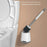 Silicone Toilet Brush Set with Stand Wall Mounted Long Handle Cleaning Brush for Bathroom - 6