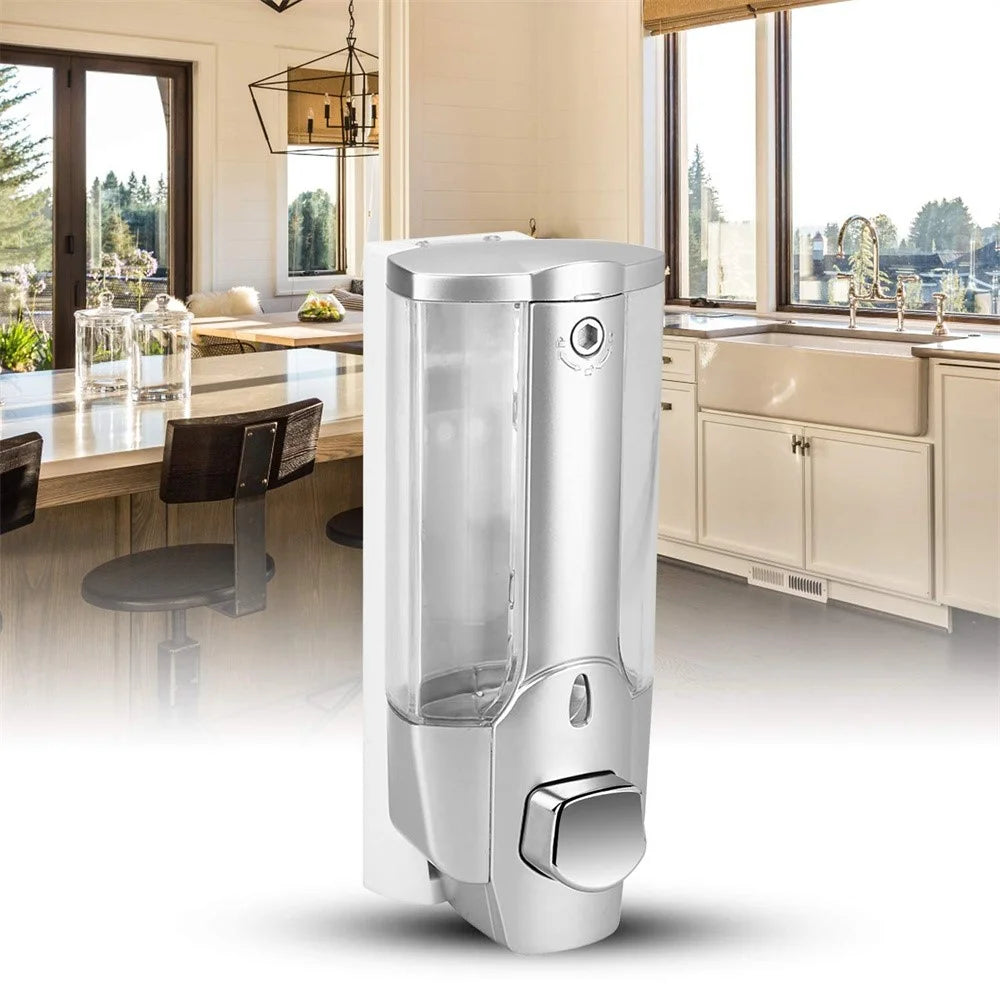 Wall Mounted Soap Dispenser 350ML ABS Plastic Hand Shower Dispenser for Hotel / Kitchen / Bathroom - 5