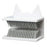 Shower Wall Hair Catcher Bathroom Bathtub Drain Protector Hair Collector Anti Clog Device For Home Use - Cat Ears  /  White - 1