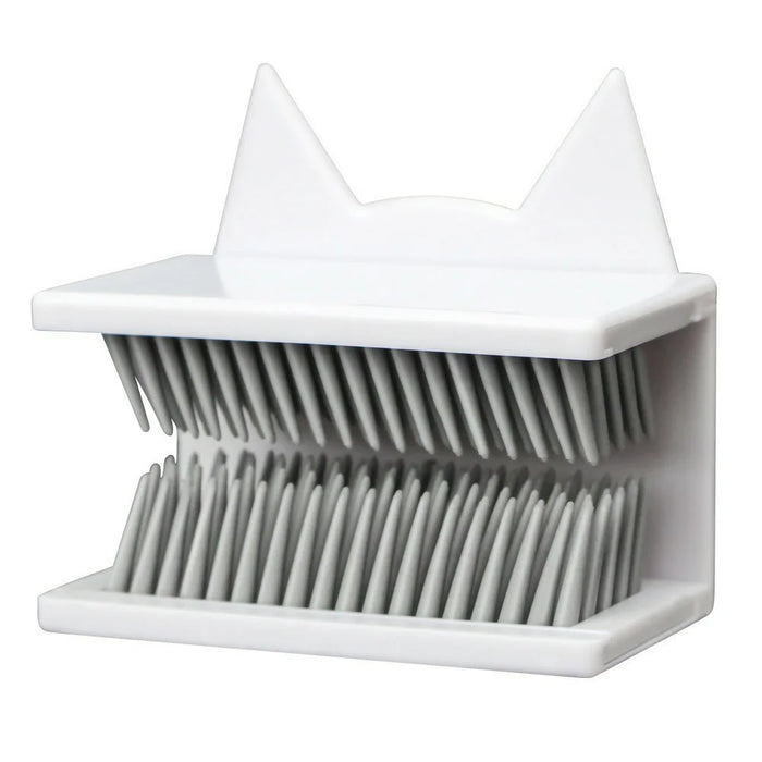 Shower Wall Hair Catcher Bathroom Bathtub Drain Protector Hair Collector Anti Clog Device For Home Use - Cat Ears  /  White - 1