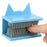 Shower Wall Hair Catcher Bathroom Bathtub Drain Protector Hair Collector Anti Clog Device For Home Use - Cat Ears  /  White - 7