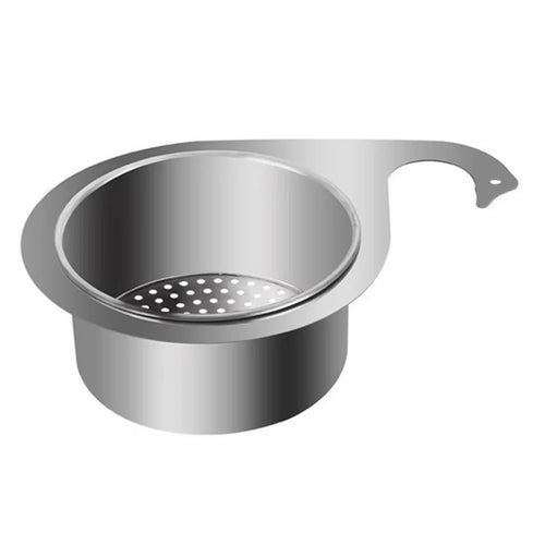 22.5 x 10 x 6cm Kitchen Sink Swan Drainer Stainless Steel Hanging Basket Dry Wet Separation Rack (No FDA) - 1