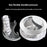 Toilet Tank Flush Button Dual Push Universal Seat Press Round Switch for Bathroom, Size L - White - 3