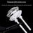 Toilet Tank Flush Button Dual Push Universal Seat Press Round Switch for Bathroom, Size L - White - 5