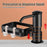 Kitchen Sink Dishwashing Liquid Dispenser Sponge Holder Drain Shelf 360 Degree Rotatable Dish Soap Dispenser - Black - 2