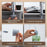 Kitchen Sink Dishwashing Liquid Dispenser Sponge Holder Drain Shelf 360 Degree Rotatable Dish Soap Dispenser - Black - 7